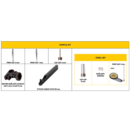 0,8 mm*0,01 YATAY SALGI KOMPARATÖR SAATİ ASİMETO KOMPLE SET