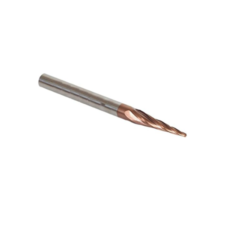Z4 8*45*100*10 MM. 1.5° HRC 68 KONİK DÜZ UÇLU KARBÜR FREZE