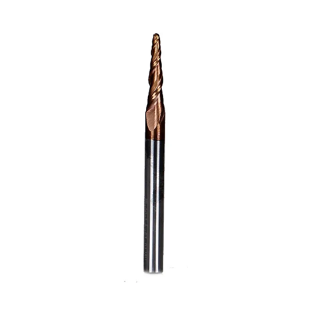 Z4 5*40*100*8 MM. 1.5° HRC 68 KONİK KÜRE  UÇLU KARBÜR FREZE
