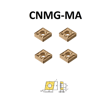CNMG-MA 120408 TORNA ELMAS UÇLARI
