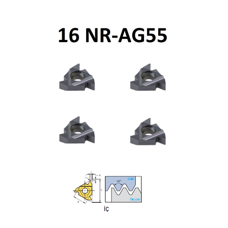 16NR-AG55 TORNA ELMAS UÇLARI