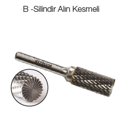 KALIPÇI FREZE KARBÜR 6MM. B FORMU