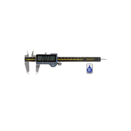 0-200 MM. 0.03 IP67 (SU GEÇİRMEZ) BÜYÜK EKRAN DİJİTAL KUMPAS ASİMETO