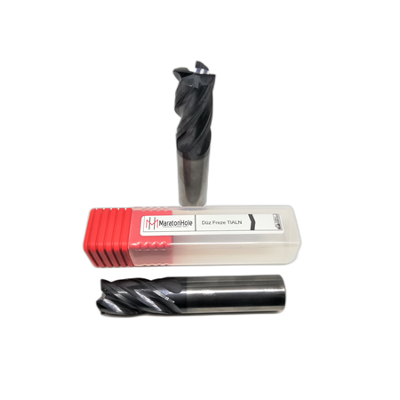 Z4 22*38*100*22 MM. TİALN  DÜZ UCLU KARBÜR FREZE